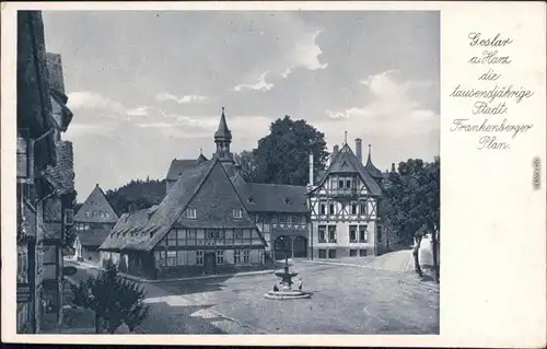 Ansichtskarte Goslar Frankenberger Plan 1932