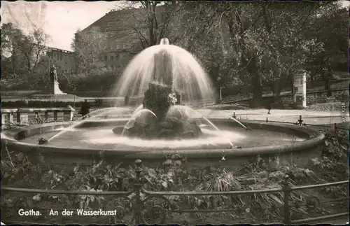 Ansichtskarte Gotha Wasserkunst-Schloßberg 1961