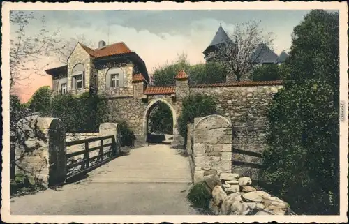 Ansichtskarte Brüx Most Landeswarte (Burg Hněvín) xxx 1940