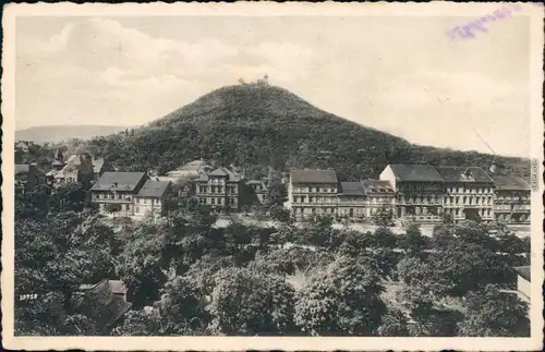 Ansichtskarte Brüx Most Schloßberg -Straßenpartie - Häuserzeile 1940