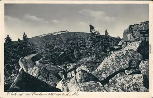 Ansichtskarte Ilsenburg (Harz) Brocken (Harz) 1936