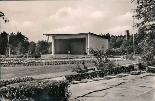 Ansichtskarte Bad Klosterlausnitz Musikpavillon im Kurpark 1961