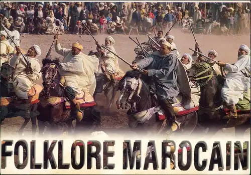 Ansichtskarte  Folklore Marocain - Traditionelles Spiel 2001