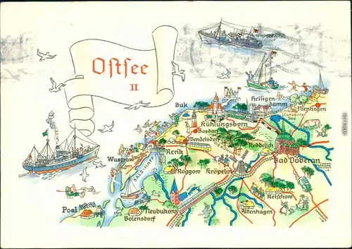 Ansichtskarte Allgemein Mecklenburg Vorpommern Ostsee - Karte 1980