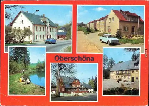 Oberschöna Konsum-Gaststätte   und Neubauten FDGB-Ferienheim "Oelmühle" g1982