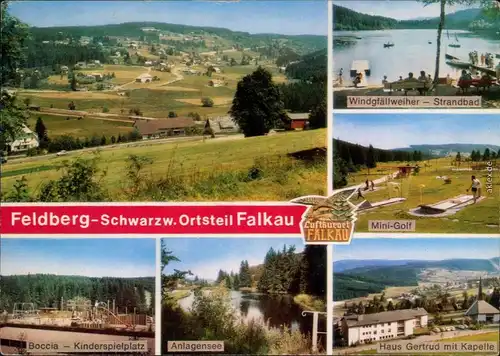 Feldberg Überblick, Windfällweigher - Strandbad, Boccia - Kinderspielplatz 1968