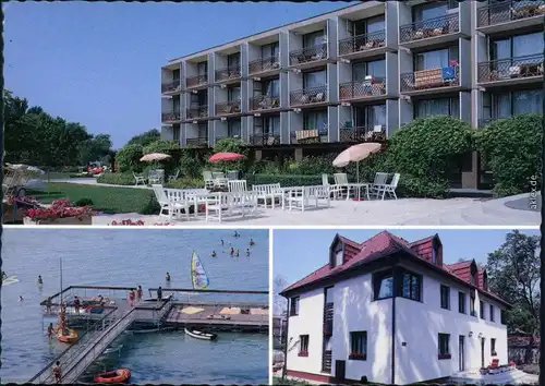Balatonszemes Oktatási és Üdülési/Hotel, Bootssteg, Ferienhaus 1977