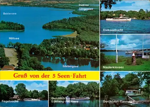 Plön Behlersee, Höftsee, Edebergsee, Diekseebucht - Fähren uvm. 1998