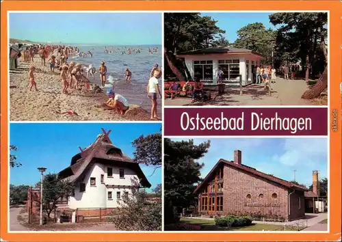 Dierhagen  Strandkiosk, Haus "Käppn Brass" Wohnungsbaukombinates Rostock g1988