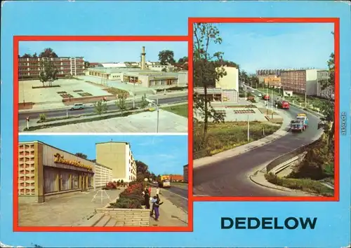 Dedelow Prenzlau Dedelow: POS Konsum-Kaufhalle, Wohnkomplexe g1979