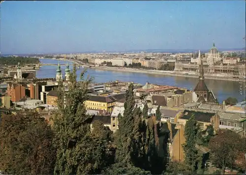 Ansichtskarte Budapest Panorama-Ansicht 1972