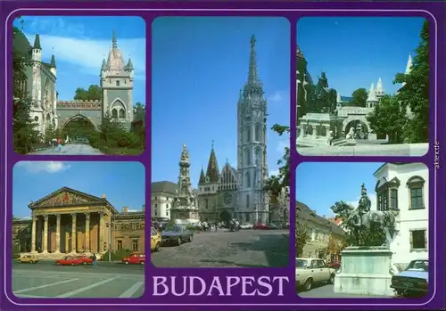 Ansichtskarte Budapest Tor, Kirche, Ortsmotiv, Denkmal 1999