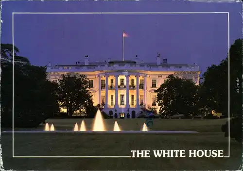 Ansichtskarte Washington D.C. The White House / Weißes Haus bei Nacht 2000