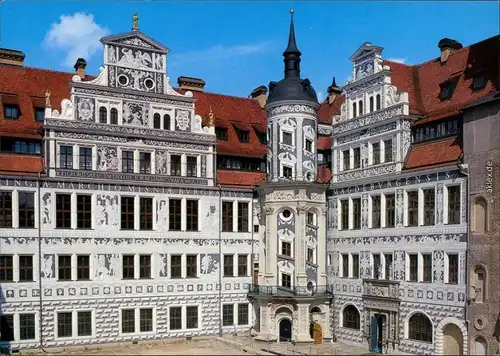 Ansichtskarte Innere Altstadt-Dresden Großer Stallhof - Sgraffitomalerei 2000