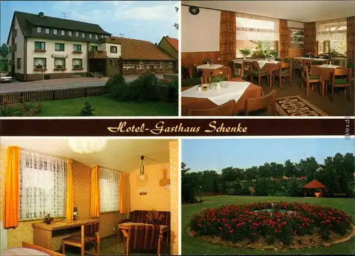 Nesselröden-Duderstadt Hotel-Gasthaus Schenke - Außen- und Innenansicht 1986