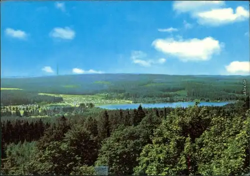 Ansichtskarte Ehrenfriedersdorf Greifenbachstauweiher 1975