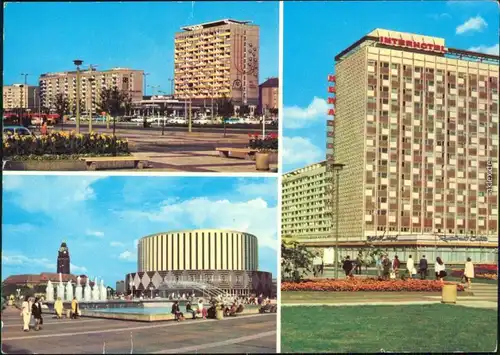 Seevorstadt Dresden Pirnaischer Platz, Prager Straße Rundkino Hotel Newa" g1982