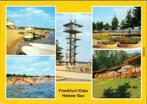 Frankfurt (Oder) Bootsverleih, Ortstrand, Promenade Bungalow-Siedlung g1980