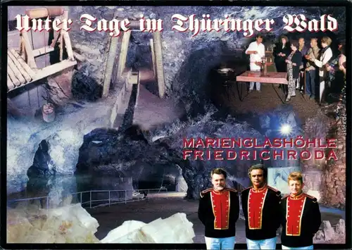 Ansichtskarte Friedrichroda Mehrbild: Marienglashöhle 1998