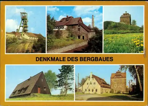 Ansichtskarte Freiberg (Sachsen) Denkmale des Bergbaus g1984