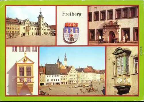Freiberg (Sachsen) Rathaus Portal Obermarkt, Barock-Erker  Meißner Gasse g1984