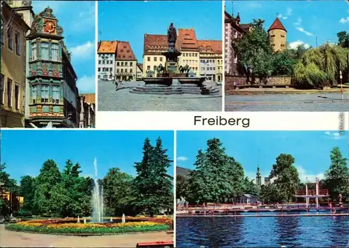 Ansichtskarte Freiberg (Sachsen) Stadtansichten g1981