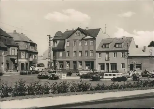 Ansichtskarte Elsterwerda Wikow Marktplatz - Bus 1966 