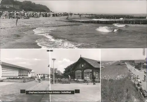 Graal-Müritz Strand, Broiler Gaststätte, An der Milchbar Seestern 1981 