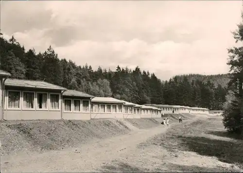 Bucha-Unterwellenborn FDGB-Ferienheim "Aktivist"- Bugalow und Straße 1976 