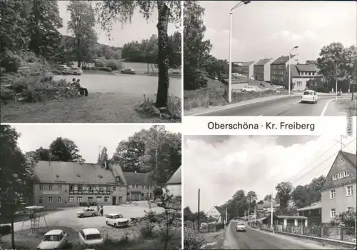 Ansichtskarte Oberschöna Park, Ortsmotiv, Gaststätte 1984