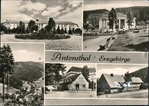 Antonsthal-Breitenbrunn (Erzgebirge) Sanatorium   Post, Oberschule 1981