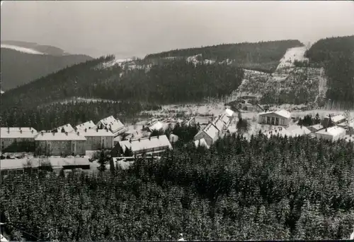 Ansichtskarte Antonsthal-Breitenbrunn (Erzgebirge) Panorama-Ansicht 1980