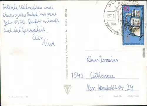 Ansichtskarte Altenberg (Erzgebirge) Ortsmotive im Winter 1976