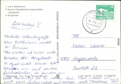 Dobbrikow Nuthe-Urstromtal Naherholungszentrum    Gaststätte, Bungalows 1983