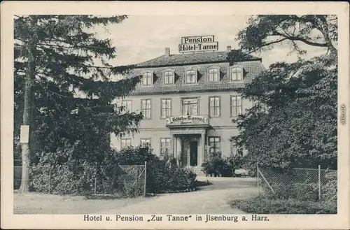 Ansichtskarte Ilsenburg (Harz) Hotel und Pension zur Tanne 1915 