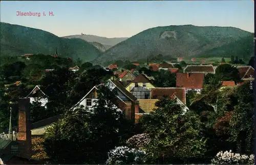 Ansichtskarte Ilsenburg (Harz) Blick über die Stadt 1912 
