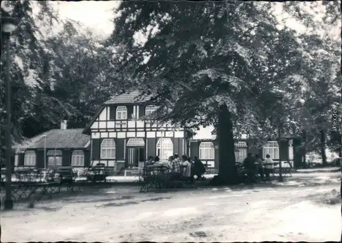 Ansichtskarte Ilsenburg (Harz) Gaststätte im Kurpark 1963