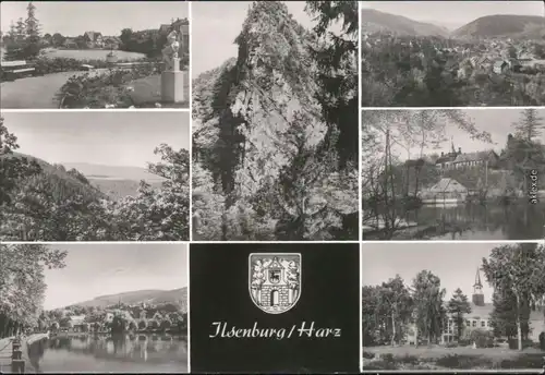 Ilsenburg (Harz) Ortsmotiv, Ilsestein, Panorama, Schloss uvm. 1985