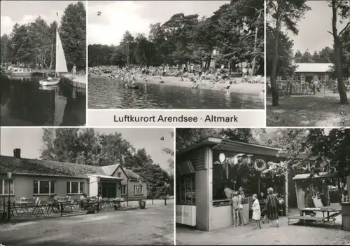 Arendsee  Uckermark Nordwestuckermark  Strand, HO-Strandgaststätte,   1981