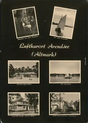 Arendsee Uckermark Nordwestuckermark   HO-Strandgaststätte Jugendherberge g1965