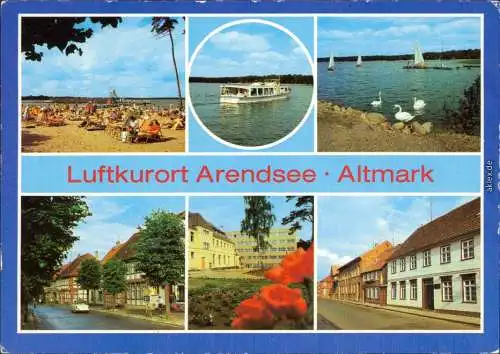 Arendsee (Altmark) Badestrand Friedensstraße Waldheim Hohe-Warthe-Straße 1982