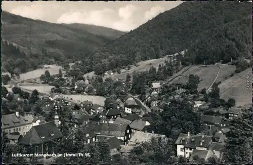 Ansichtskarte Manebach-Ilmenau Panorama-Ansicht 1959