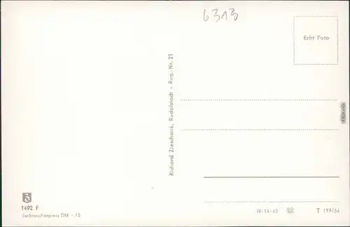 Ansichtskarte Manebach-Ilmenau Panorama-Ansicht  x 1956