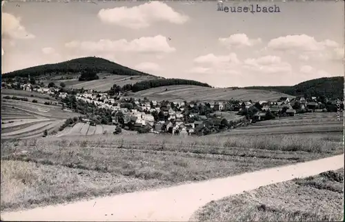 Ansichtskarte Meuselbach-Schwarzmühle Panorama-Ansicht 1963