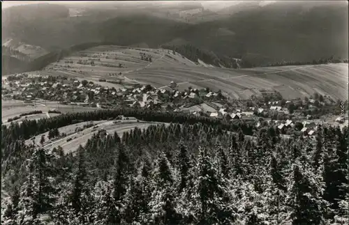 Ansichtskarte Meuselbach-Schwarzmühle Panorama-Ansicht 1967