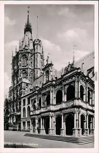 Ansichtskarte Köln Coellen | Cöln Rathaus 1939