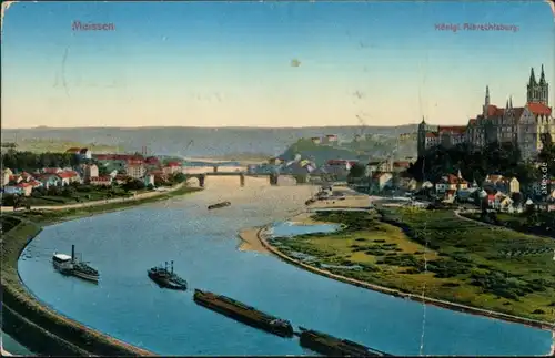 Ansichtskarte Meißen Schloss Albrechtsburg - Coloriert 1912