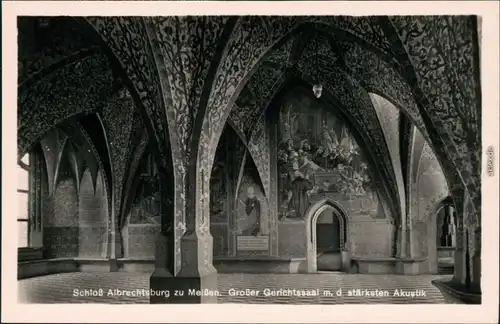 Ansichtskarte Meißen Schloss Albrechtsburg - Großer Gerichtssaal 1964