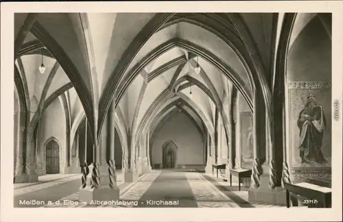 Ansichtskarte Meißen Schloss Albrechtsburg - Kirchsaal 1964