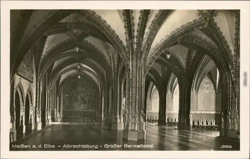 Ansichtskarte Meißen Schloss Albrechtsburg - Großer Bankettsaal 1964